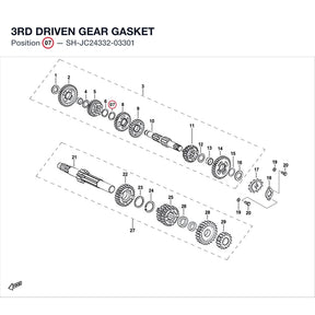 3RD DRIVEN GEAR GASKET product image