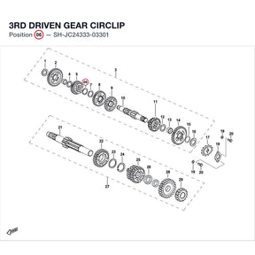 3RD DRIVEN GEAR CIRCLIP product image