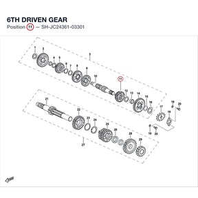 6TH DRIVEN GEAR product image