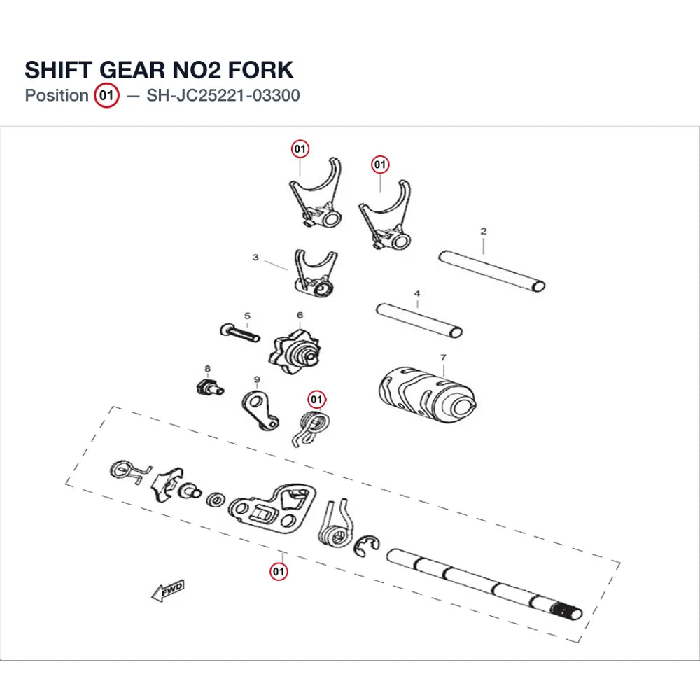 SHIFT GEAR NO2 FORK product image