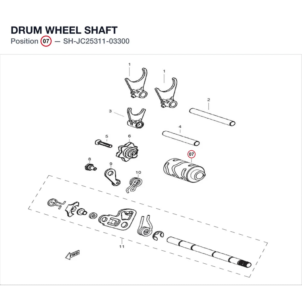 DRUM WHEEL SHAFT product image