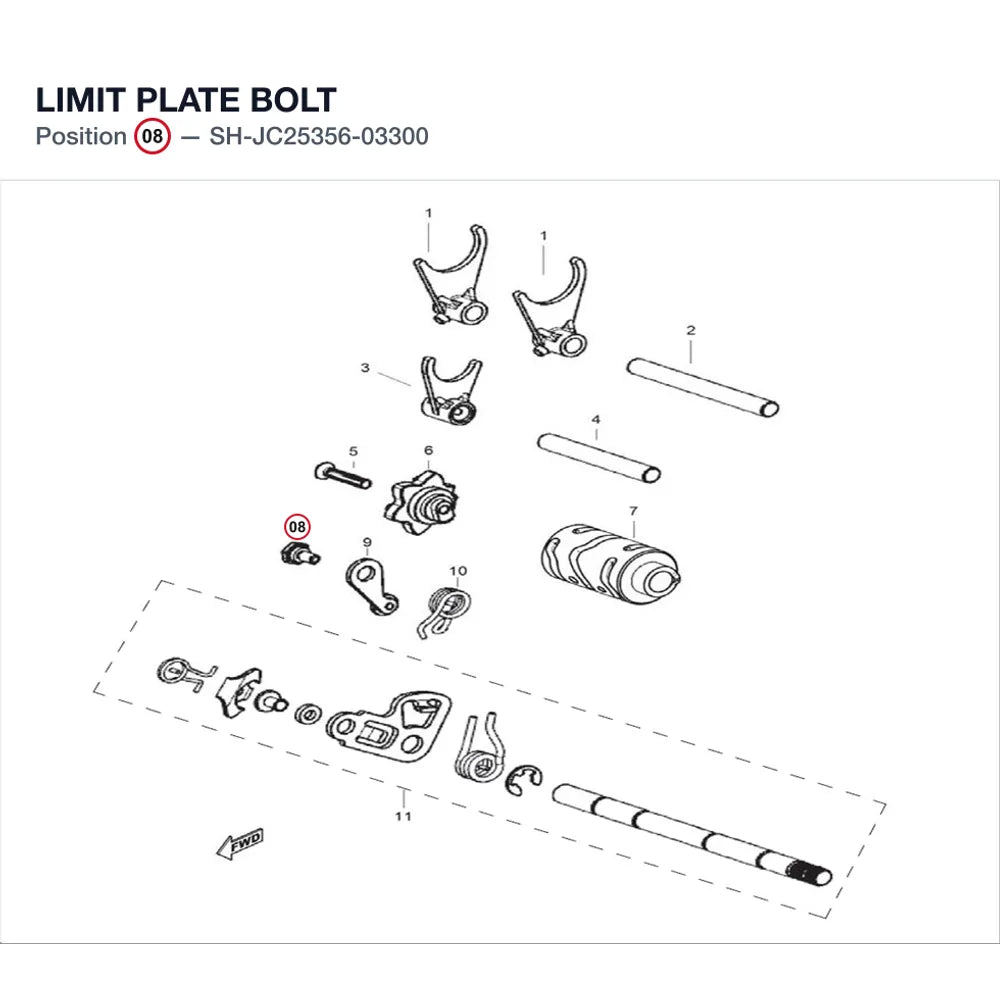 LIMIT PLATE BOLT product image