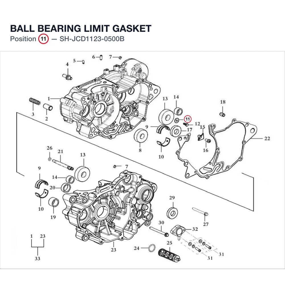 BALL BEARING LIMIT GASKET product image