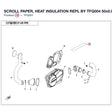 SCROLL PAPER, HEAT INSULATION REPL BY TFQ004 product image