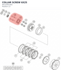 Diagram preview: COLLAR SCREW 6X25 (90132001001)