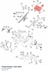 Diagram preview: Cross brace, rear part (6170300204056)