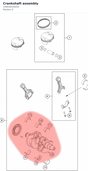 Diagram preview: Crankshaft assembly (C90030018244)