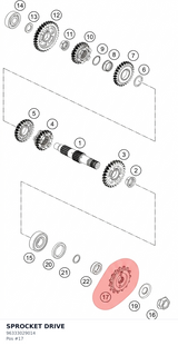 Diagram preview: SPROCKET DRIVE (96333029014)