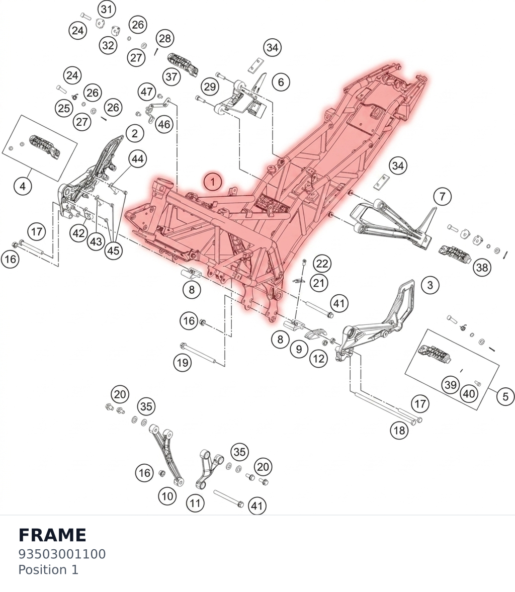 Diagram preview: FRAME (93503001100)