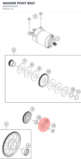 Diagram preview: WASHER PIVOT BOLT (J690000820000)