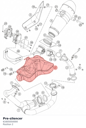 Diagram preview: Pre-silencer (61605050000)