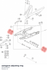 Diagram preview: swingarm adjusting ring (90104046000)