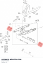 Diagram preview: swingarm adjusting ring (90104046000)