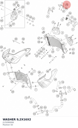 Diagram preview: WASHER 9,2X16X2 (J125090006)