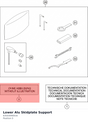 Diagram preview: Lower Alu Skidplate Support (63503090016)