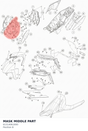 Diagram preview: MASK MIDDLE PART (61314061000)