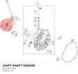 Diagram preview: SHIFT SHAFT SENSOR (94334051000)