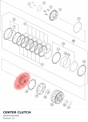 Diagram preview: CENTER CLUTCH (A62632002000)