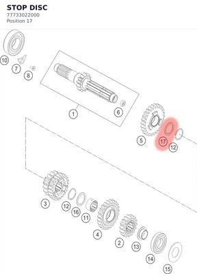Diagram preview: STOP DISC (77733022000)