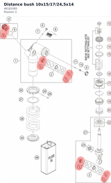 Diagram preview: Distance bush 10x15/17/24,5x14 (46181085)