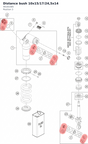 Diagram preview: Distance bush 10x15/17/24,5x14 (46181085)