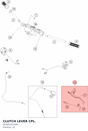 Diagram preview: CLUTCH LEVER CPL. (90502031000)
