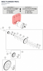 Diagram preview: BOLT FLANGED M6X1 (J900000602203)