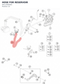 Diagram preview: HOSE FOR RESERVOIR (90513069000)