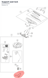 Diagram preview: Support seat lock (61307055000)