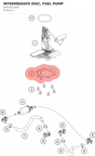 Diagram preview: INTERMEDIATE DISC, FUEL PUMP (94507013050)