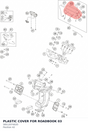 Diagram preview: PLASTIC COVER FOR ROADBOOK  03 (58512074020)