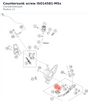 Diagram preview: Countersunk screw ISO14581-M5x (C0145810501600)