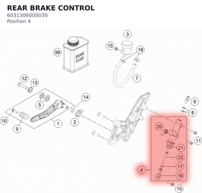 Diagram preview: REAR BRAKE CONTROL (6031306000030)