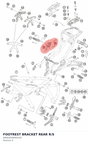Diagram preview: FOOTREST BRACKET REAR R/S (6900304900033S)