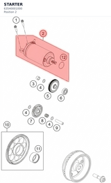 Diagram preview: STARTER (63540001000)