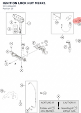 Diagram preview: IGNITION LOCK NUT M24X1 (50311066050)