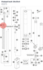 Diagram preview: Preload bush 26x35x4 (43570134)