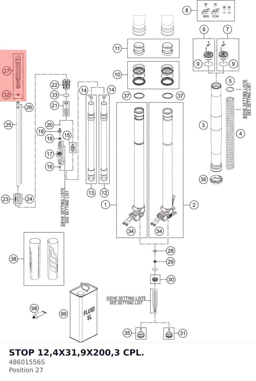 Diagram preview: STOP 12,4X31,9X200,3 CPL. (48601556S)