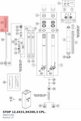 Diagram preview: STOP 12,4X31,9X200,3 CPL. (48601556S)