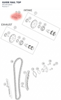Diagram preview: GUIDE RAIL TOP (90136018000)