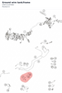 Diagram preview: Ground wire tank/frame (C90711197000)