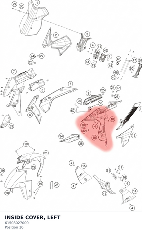 Diagram preview: INSIDE COVER, LEFT (61508027000)