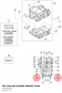 Diagram preview: HH COLLAR SCREW M8X65 TX40 (0025080656)