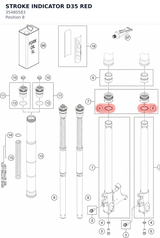 Diagram preview: STROKE INDICATOR D35 RED (35480583)