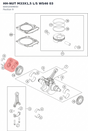 Diagram preview: HH-NUT M33X1,5 L/S WS46     03 (60032009050)