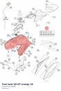 Diagram preview: Fuel tank SD-GT orange 18 (61407013144EBA)