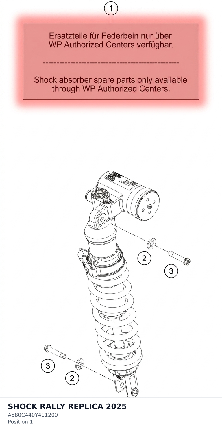 Diagram preview: SHOCK RALLY REPLICA 2025 (A580C440Y411200)