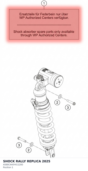Diagram preview: SHOCK RALLY REPLICA 2025 (A580C440Y411200)