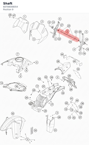 Diagram preview: Shaft (60708008054)