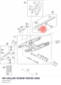Diagram preview: HH COLLAR SCREW M5X50 SW8 (J025050503)
